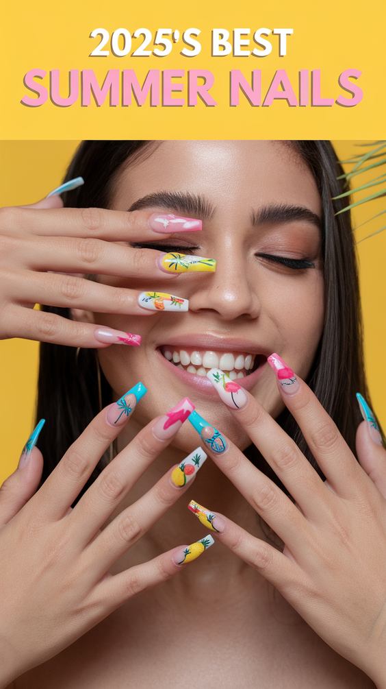 Summer Nail Design Ideas 2025: Bold Colors, Ombre Styles, and Classy Pink Acrylic Inspirations