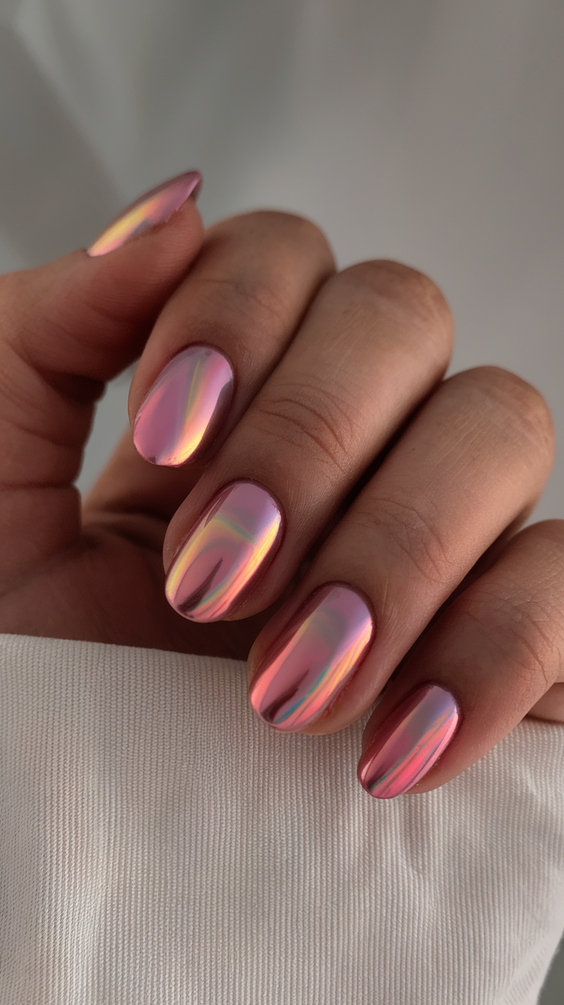 Cotton Candy Chrome Nails: The Prettiest Pink, Blue, and White Designs for Almond and Square Nails 2025