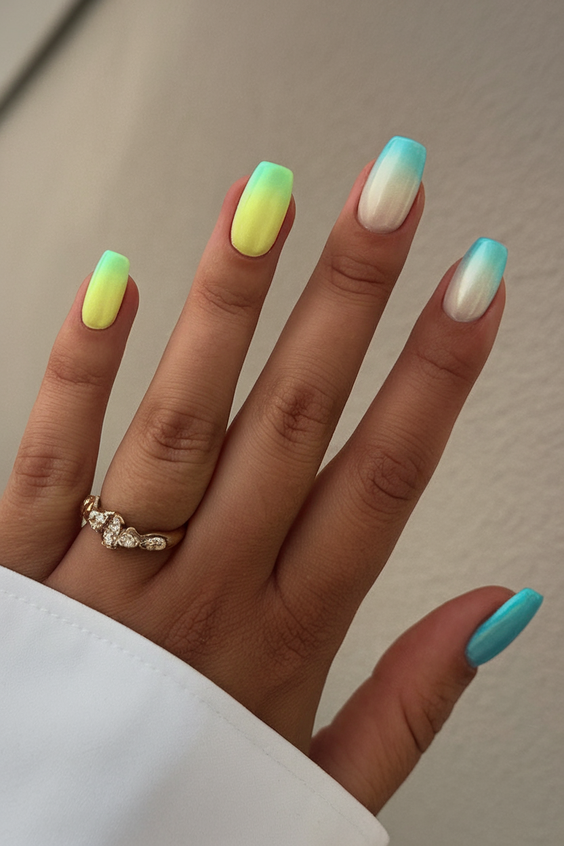 Nail Designs to Try in August 2025: Bright, Simple, and Cute August Nails Designs Short Square Ideas