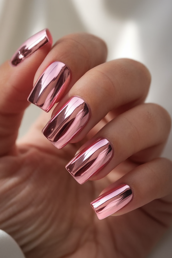 Cotton Candy Chrome Nails: The Prettiest Pink, Blue, and White Designs for Almond and Square Nails 2025