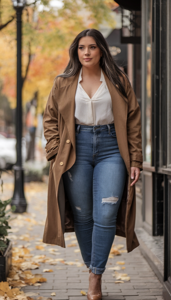 Fall Plus Size Outfit Ideas for 2025: Cozy Layers, Denim Trends, and Effortless Autumn Aesthetic