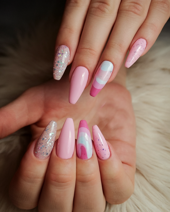 Cotton Candy Chrome Nails: The Prettiest Pink, Blue, and White Designs for Almond and Square Nails 2025