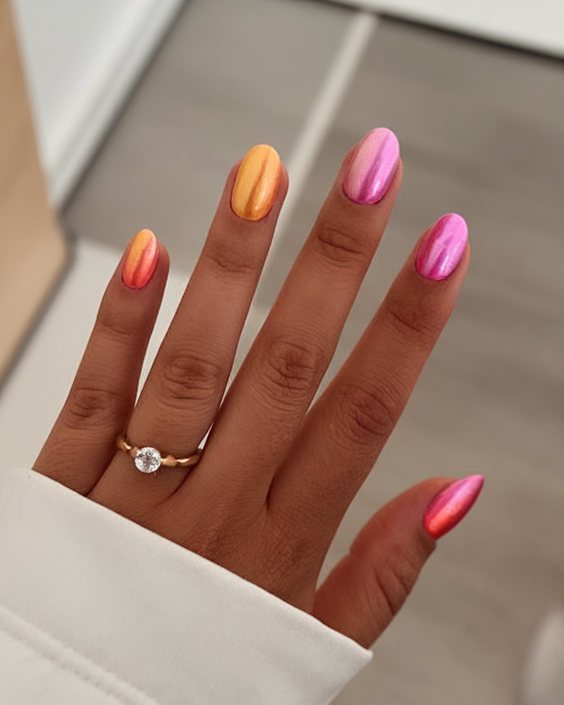 Fun Nail Color Ideas for August 2025: Try These Trending Neon, Pastel, and Chrome Shades This Month