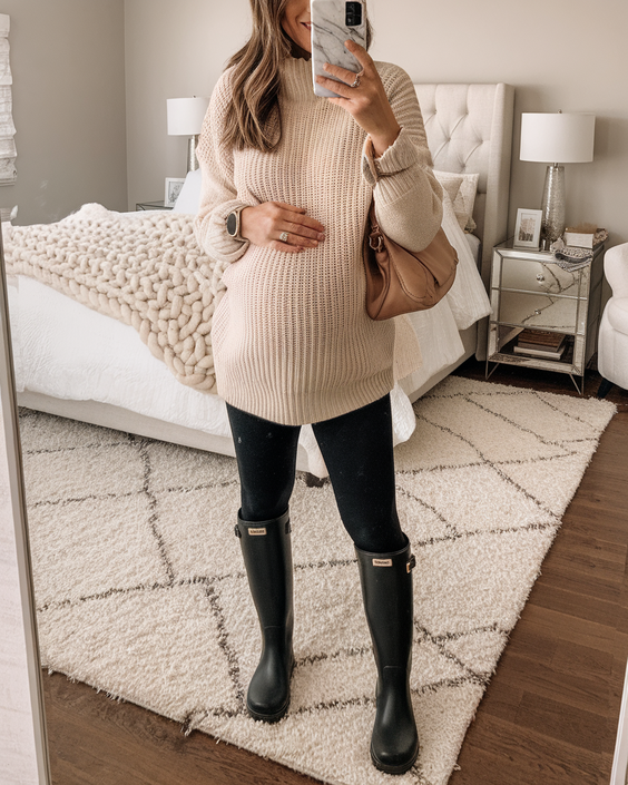 Fall Outfits for Pregnant Women 2025: Cozy Dresses, Leggings Looks, and Stylish Layering Ideas