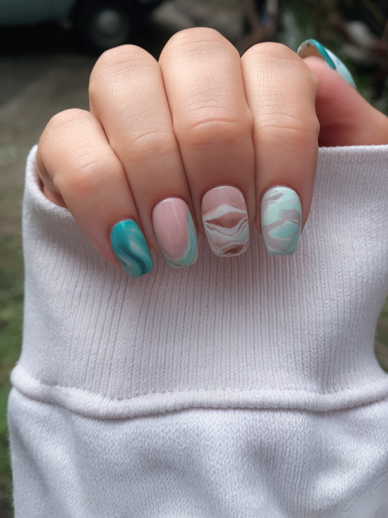 Ocean Vibe Nails Ideas 2025: Fresh Designs for a Simple, Chic, and Blue-Inspired Summer Manicure