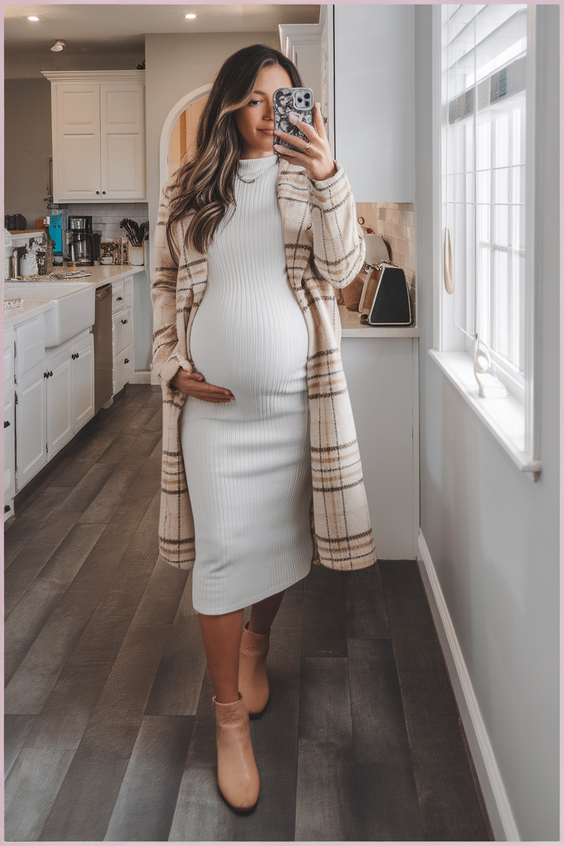 Fall Outfits for Pregnant Women 2025: Cozy Dresses, Leggings Looks, and Stylish Layering Ideas