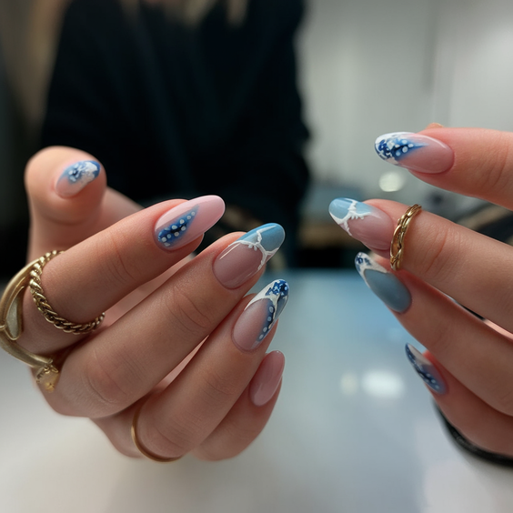 Ocean Vibe Nails Ideas 2025: Fresh Designs for a Simple, Chic, and Blue-Inspired Summer Manicure