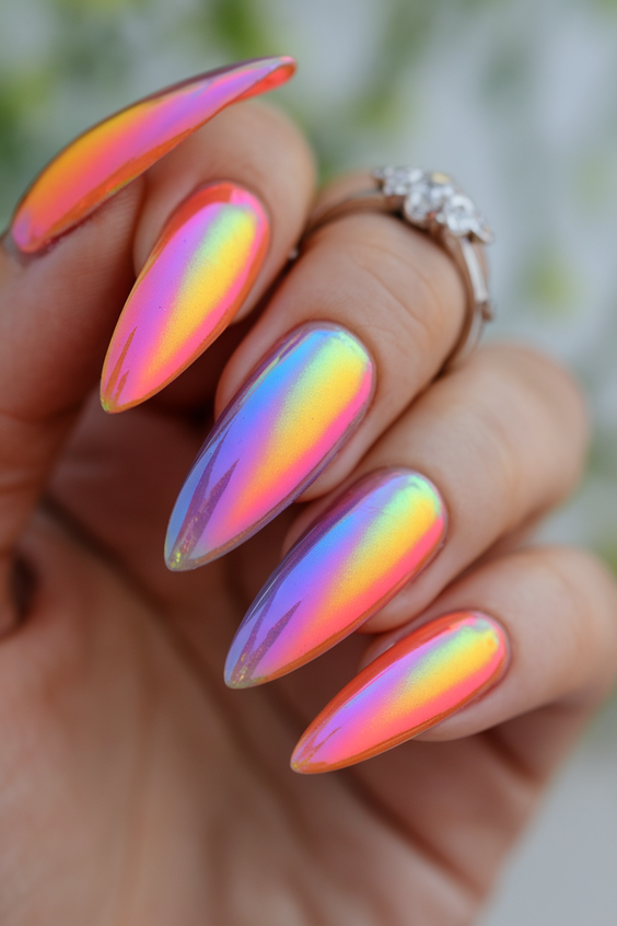 Cotton Candy Chrome Nails: The Prettiest Pink, Blue, and White Designs for Almond and Square Nails 2025