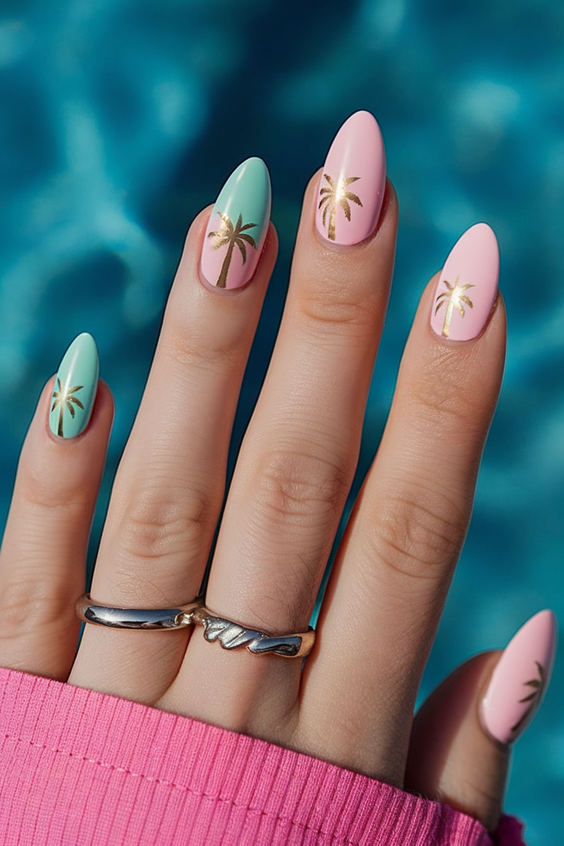 Ocean Vibe Nails Ideas 2025: Fresh Designs for a Simple, Chic, and Blue-Inspired Summer Manicure