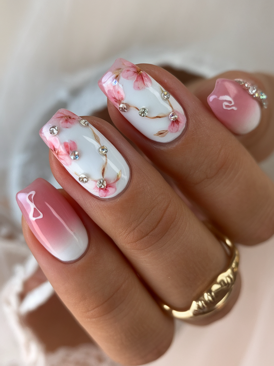 Bold End of Summer Nails Ideas 2025 with Almond French, Acrylic Pink, and Vibrant Gel Colors