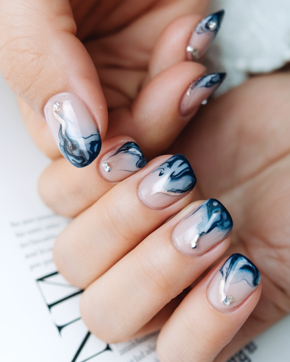 Ocean Vibe Nails Ideas 2025: Fresh Designs for a Simple, Chic, and Blue-Inspired Summer Manicure