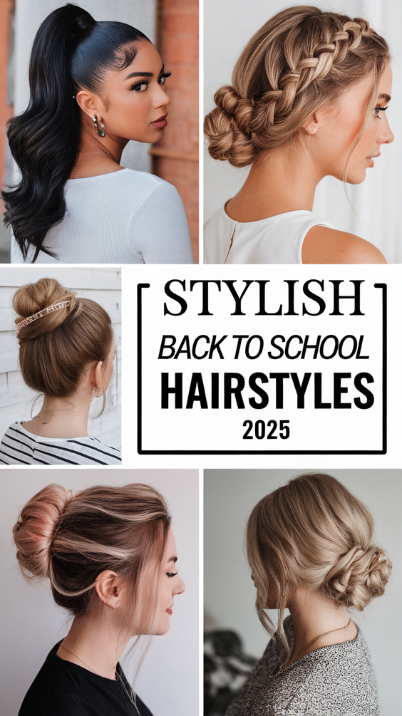 Back to School Hairstyles  ideas 2025 for Natural Hair, Braids, and Kids’ Stylish Morning Looks