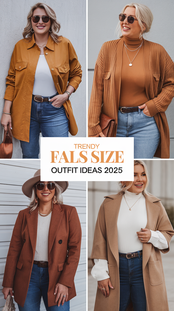 Fall Plus Size Outfit Ideas for 2025: Cozy Layers, Denim Trends, and Effortless Autumn Aesthetic