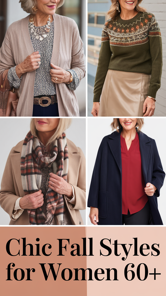 Fall Fashion Outfits 2025 for Women Over 60: Elegant and Comfortable Looks to Try