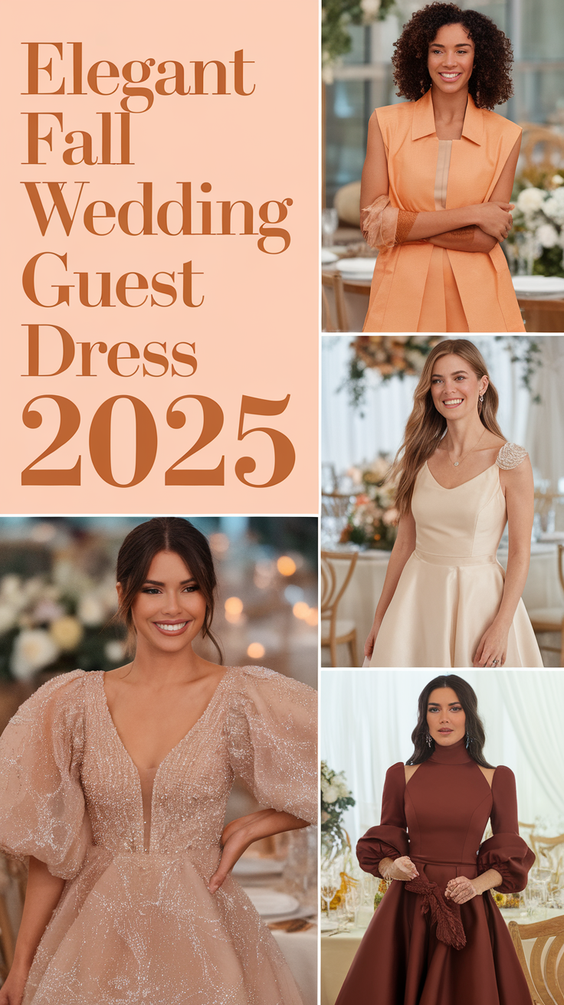 Elegant Fall Wedding Guest Dress Ideas for 2025: Styles for October Outdoor and Formal Events