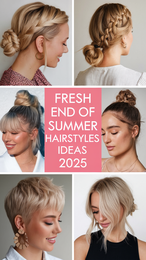 End of Summer Hairstyles Ideas 2025: Beach Waves, Braids, Bobs, and Bold Colors to Try This Season