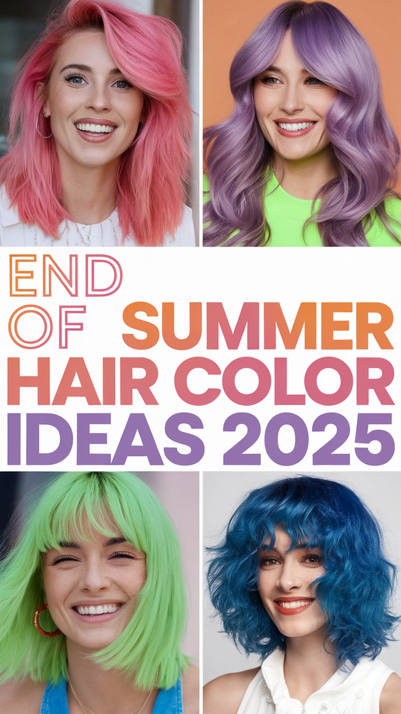 End of Summer Hair Color Ideas 2025 for Brunettes, Blonde, and Burnett