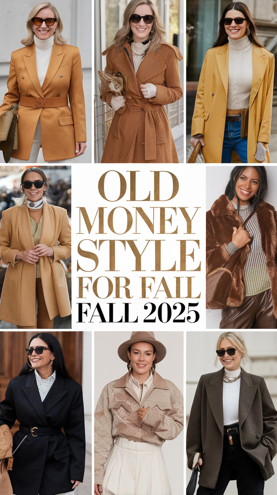 Fall Old Money Outfit Ideas for 2025: Classic Trench, Plaid Trousers, Knit Dresses, and Luxe Boots