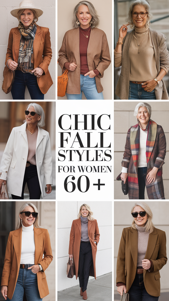 Fall Fashion Outfits 2025 for Women Over 60: Elegant and Comfortable Looks to Try