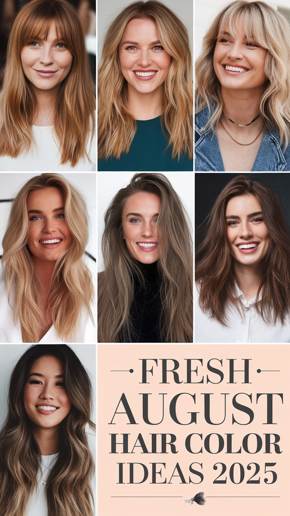 Fresh August Hair Color Ideas 2025: Blonde, Brunette & Beyond