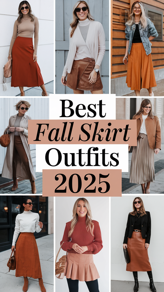 Fall Skirt Outfits 2025: Trendy Ways to Style Skirts for Autumn