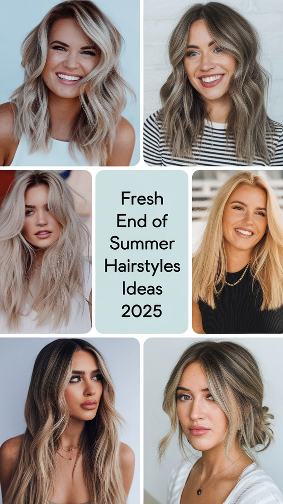 End of Summer Hairstyles Ideas 2025: Beach Waves, Braids, Bobs, and Bold Colors to Try This Season