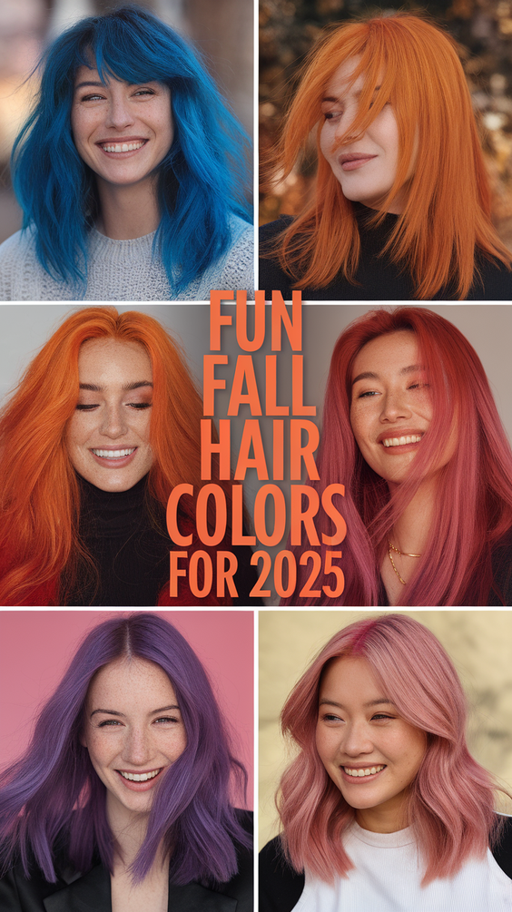 Playful and Fun Hair Colors for Fall 2025: Creative Ideas for Blondes, Brunettes, and Short Hair