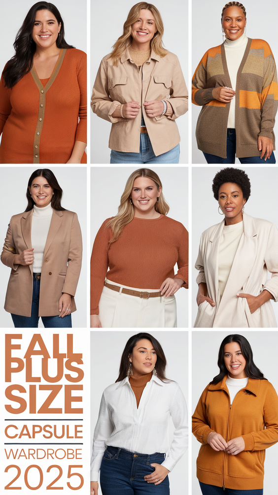 Fall Plus Size Capsule Wardrobe 2025: 20 Stylish Outfits for Work, Travel, and Everyday Looks