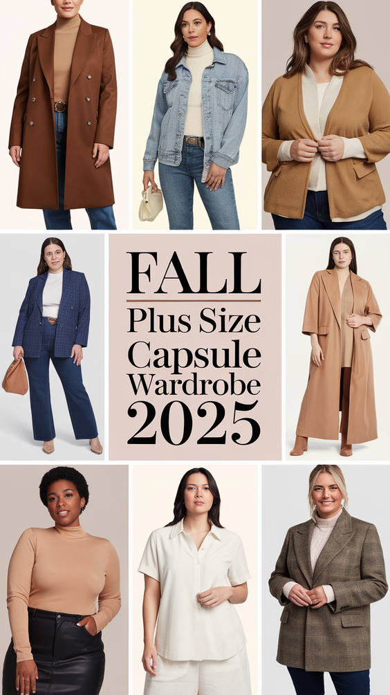 Fall Plus Size Capsule Wardrobe 2025: 20 Stylish Outfits for Work, Travel, and Everyday Looks