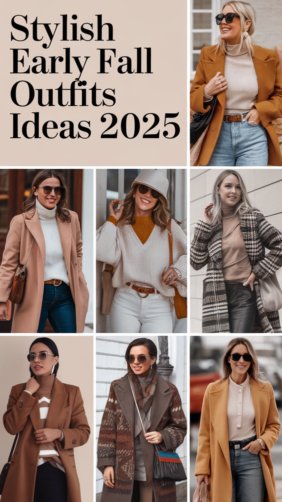 Early Fall Outfits Ideas 2025 for Cozy Weekends, Dinner Looks, and Transitional Layers