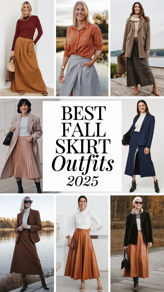 Fall Skirt Outfits 2025: Trendy Ways to Style Skirts for Autumn