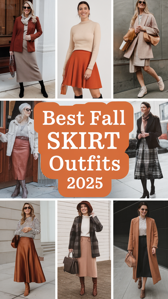 Fall Skirt Outfits 2025: Trendy Ways to Style Skirts for Autumn