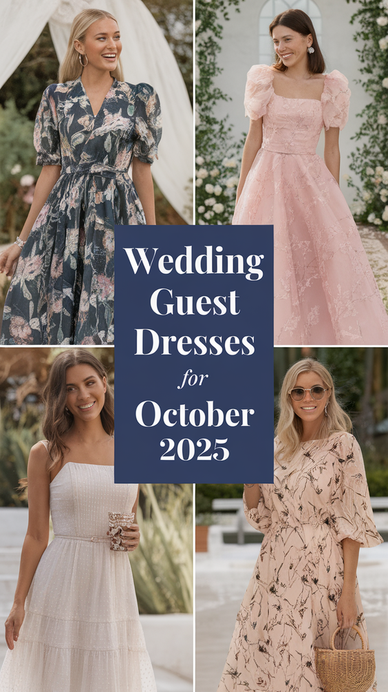 Wedding Guest Dresses for October 2025: Stylish Formal, Cocktail, and Casual Looks to Inspire