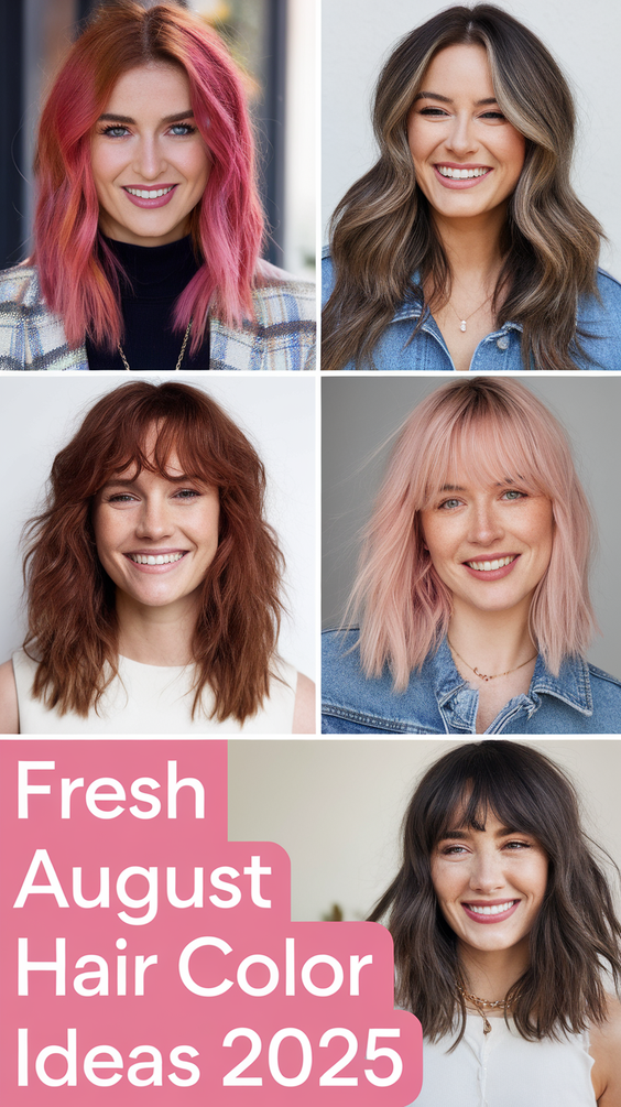 Fresh August Hair Color Ideas 2025: Blonde, Brunette & Beyond