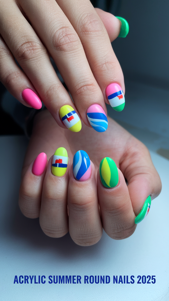 Simple Round Nails for Summer 2025 – Inspo for Gel, Acrylic, and Dip Designs That Last