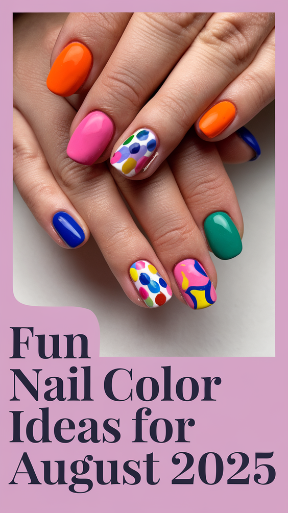 Fun Nail Color Ideas for August 2025: Try These Trending Neon, Pastel, and Chrome Shades This Month