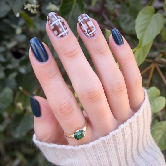 Cute and Fun Fall 2025 Nail Designs with Pumpkins, Plaid, and Leaves to Inspire Your Seasonal Look
