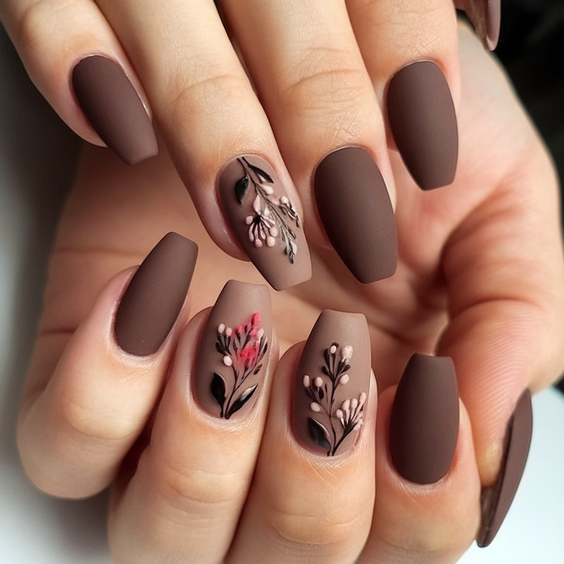 Creative Autumn Nail Designs 2025: Trending Fall Manicure Ideas & Botanical Art Inspiration