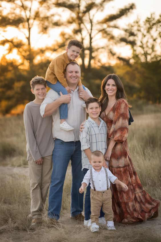 Cozy Fall Family Photo Outfits 2025: Best Color Combos, Jeans, Boots & Plus Size Ideas