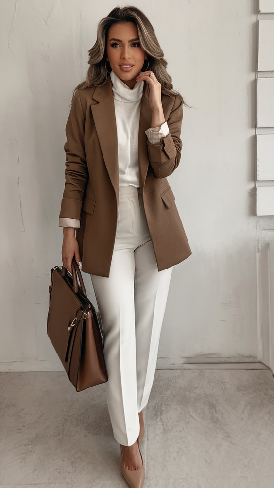Office-Ready Fall Outfits for Women 2025: Chic Business Casual, Jeans & Skirt Looks for Work