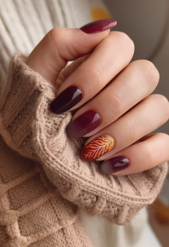Creative Autumn Nail Designs 2025: Trending Fall Manicure Ideas & Botanical Art Inspiration
