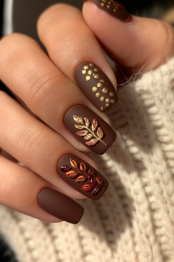 Cute and Fun Fall 2025 Nail Designs with Pumpkins, Plaid, and Leaves to Inspire Your Seasonal Look