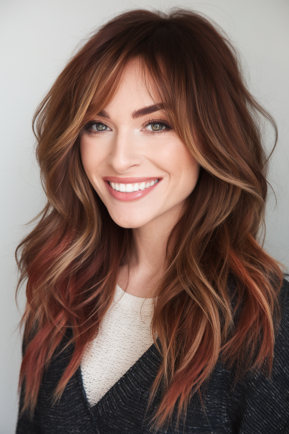 Fall Brunette Hair Color Trends 2025: Balayage, Money Piece, and Dimensional Highlights for Every Style