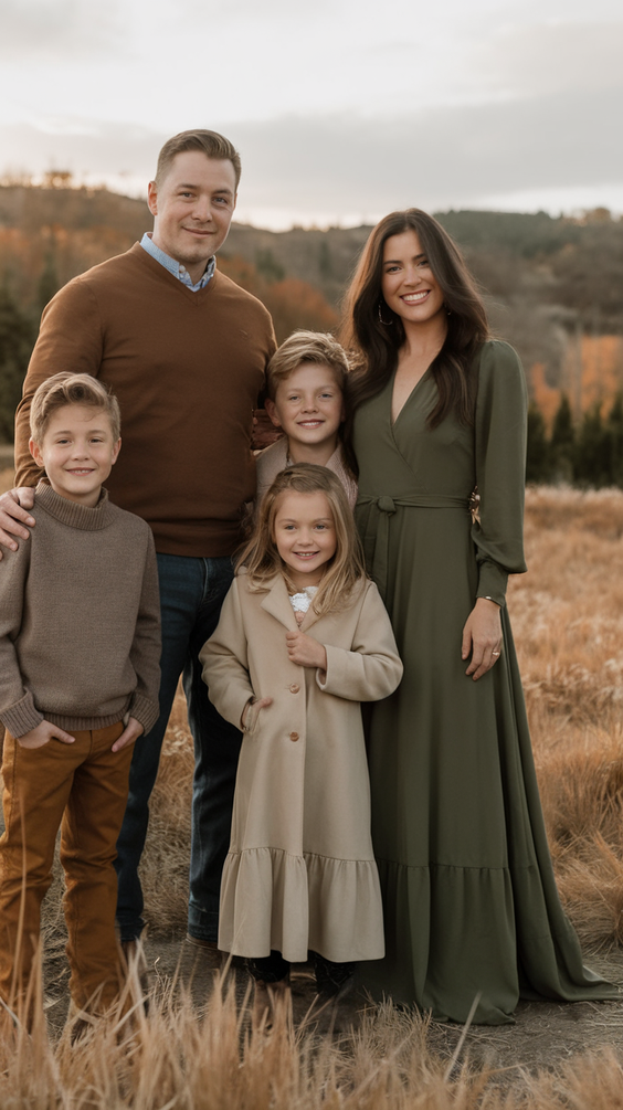 Cozy Fall Family Photo Outfits 2025: Best Color Combos, Jeans, Boots & Plus Size Ideas