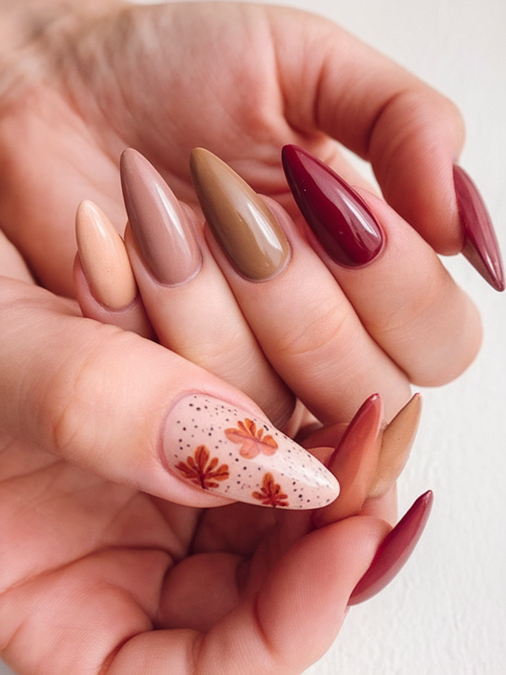 Creative Autumn Nail Designs 2025: Trending Fall Manicure Ideas & Botanical Art Inspiration