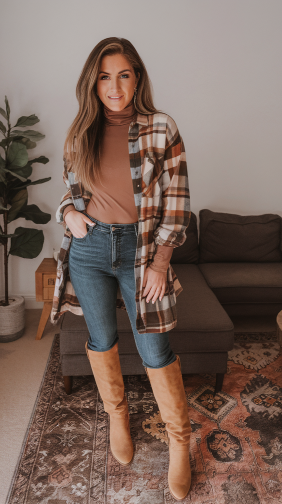 Midsize Fall Outfits 2025: Trendy Casual, Dressy, and Work Looks for Women Size 12 and Up