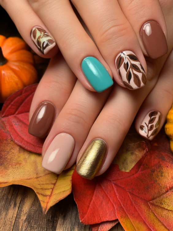 Cute and Fun Fall 2025 Nail Designs with Pumpkins, Plaid, and Leaves to Inspire Your Seasonal Look