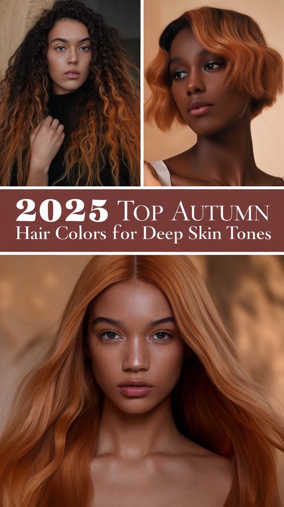 Best Fall Hair Colors for Deep Skin Tones 2025 – Stunning Autumn Shades