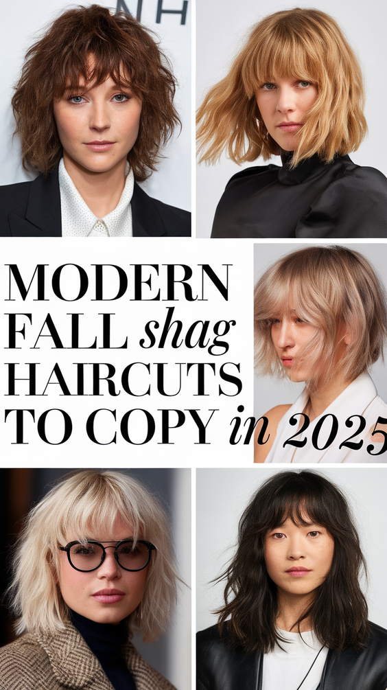 Modern Fall Shag Haircuts to Copy in 2025: Effortless Layers and Edgy Volume for the New Season