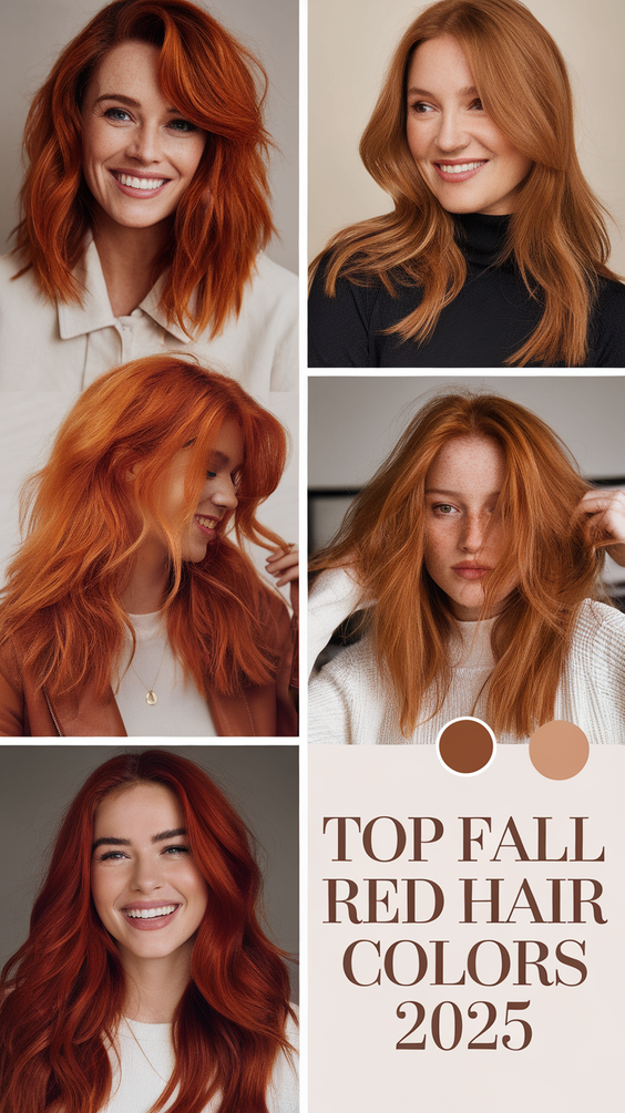 Fall Red Hair Color Ideas for Redheads in 2025: Autumn Highlights, Balayage, and Trending Formulas